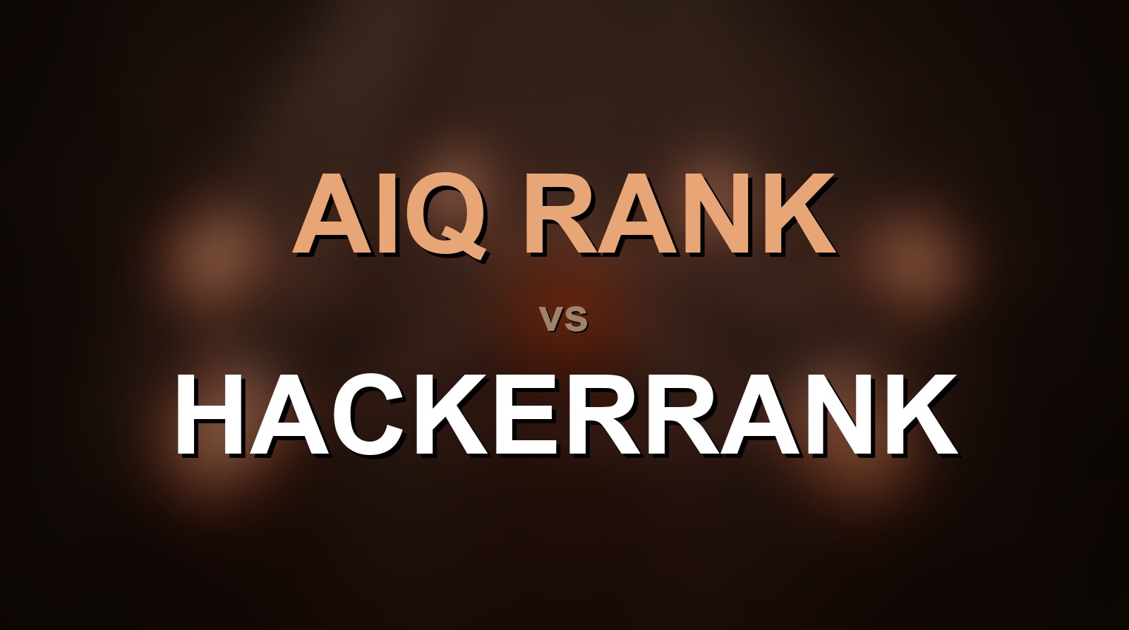 AIQ Rank vs HackerRank