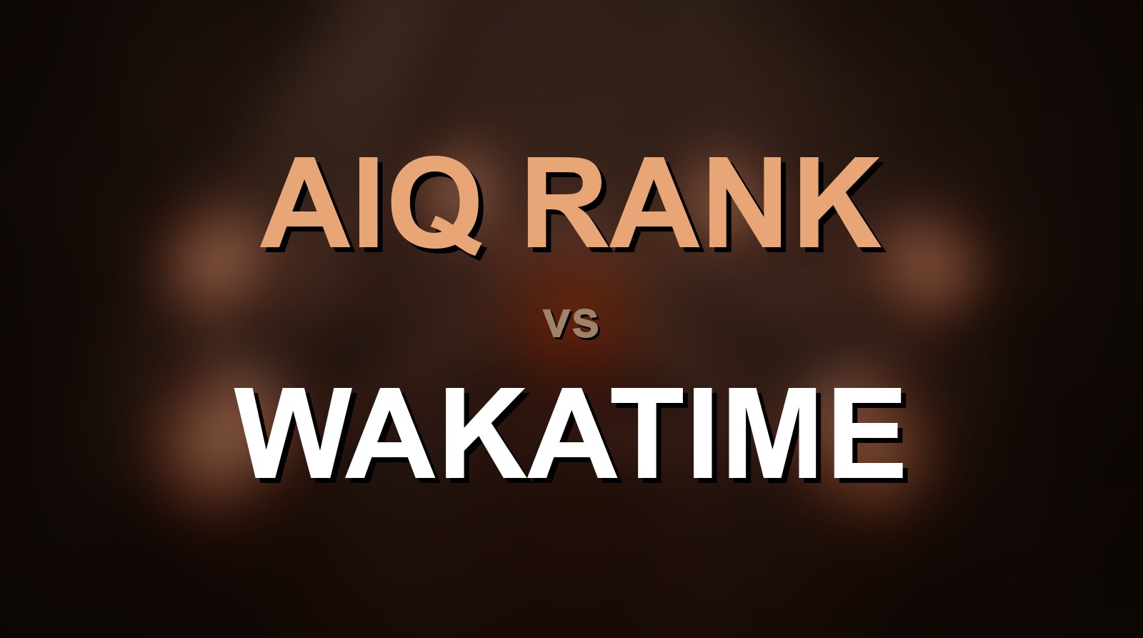 AIQ Rank vs WakaTime